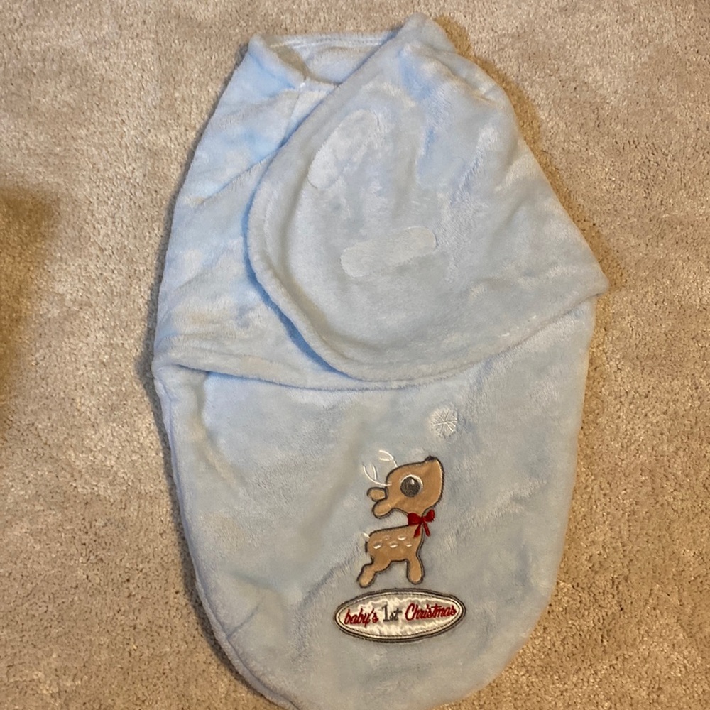 Baby’s First Christmas Velcro Swaddle